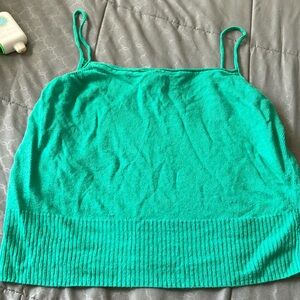 Green Spaghetti Strap Top